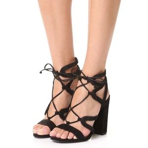 Schutz Siri strappy block her sandal black 7